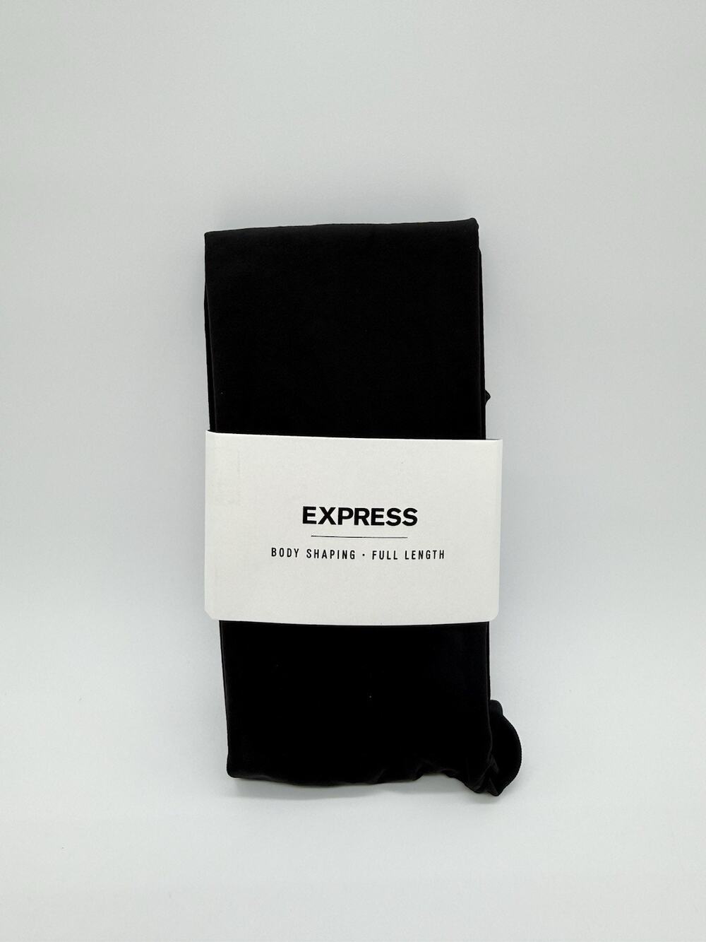 Express Womens Body Shaping Full Length Tights Black Size S / M New